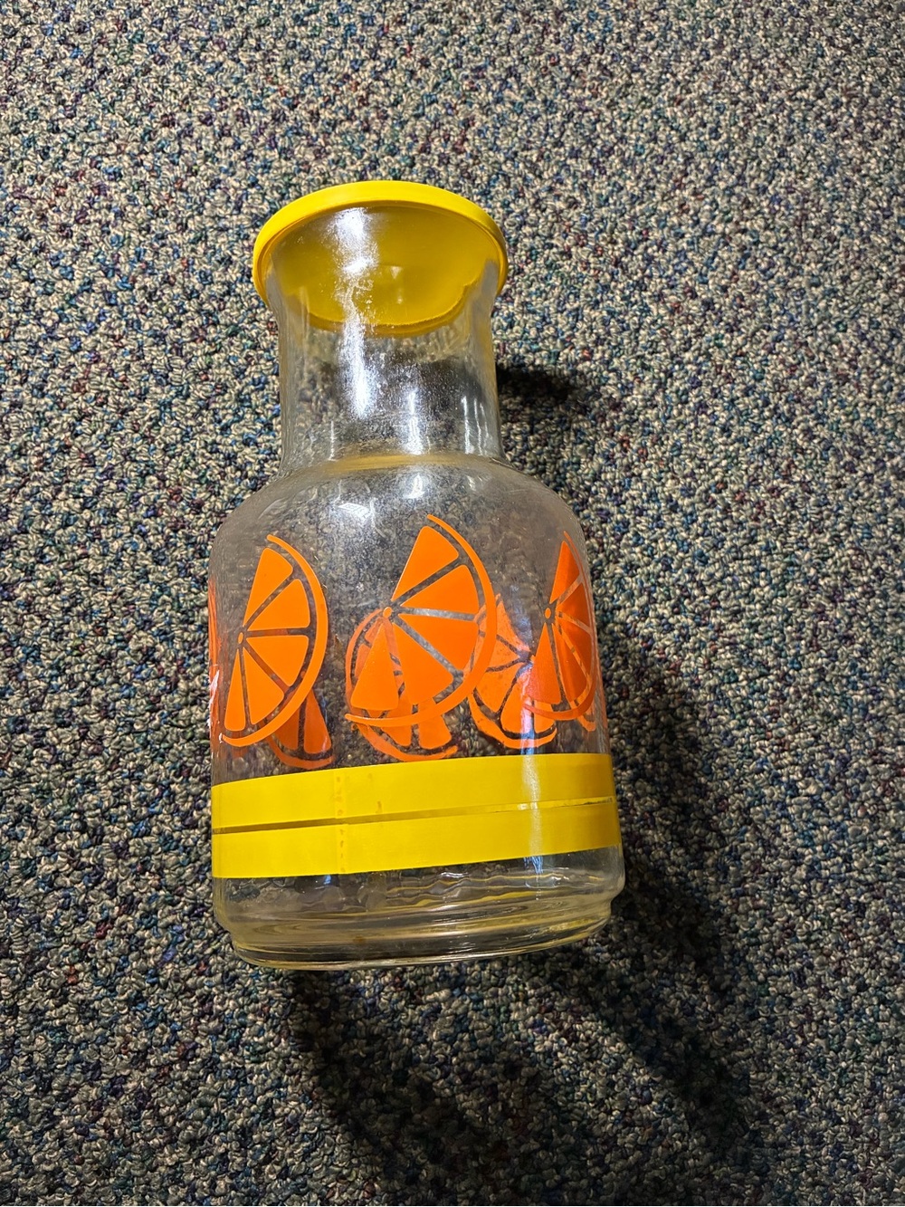 Yellow Citrus Libbey Canada Glass Carafe with Lid - Home Accents